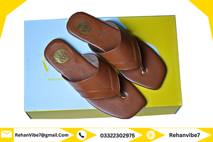 Stylish Brown Women’s Slippers