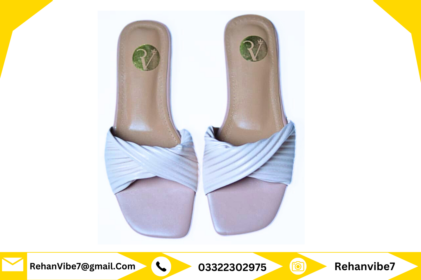 Women's Beige Twist-Knot Flat Slippers – Elegant & Comfortable Summer Slides